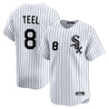 Arlishia C.White Sox #8 Kyle Teel Player White Stripe Limited Home Stitched Jerseys