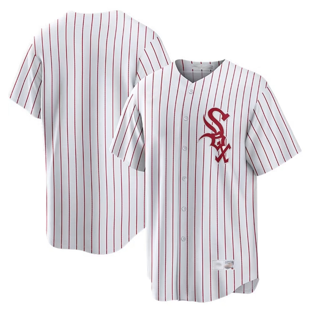 Arlishia C.White Sox ## White Sox Blank Player Red Stripe White Home Game Stitched Jerseys
