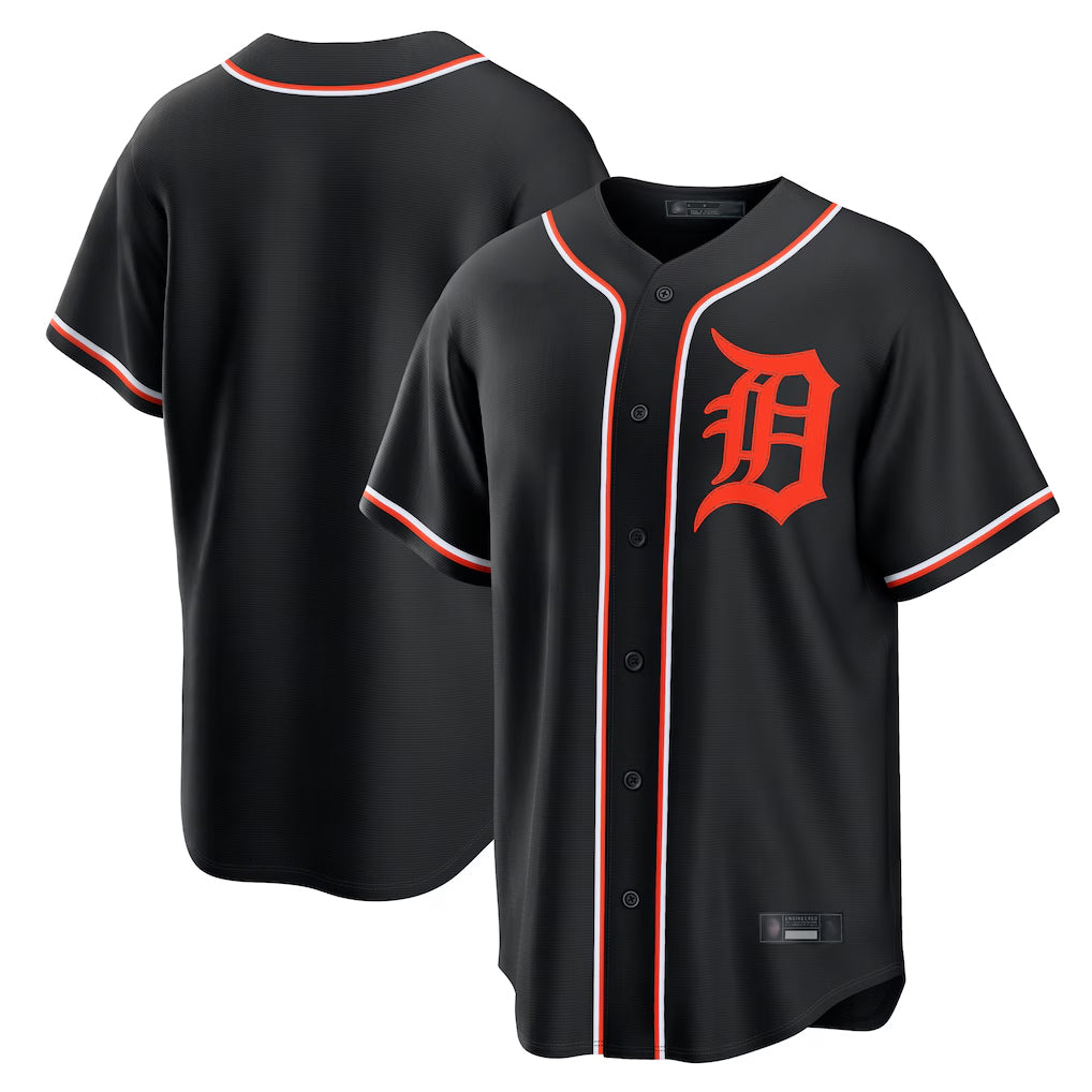 Arlishia D.Tigers Black Fashion Out Home Game Blank Player Stitched Jerseys