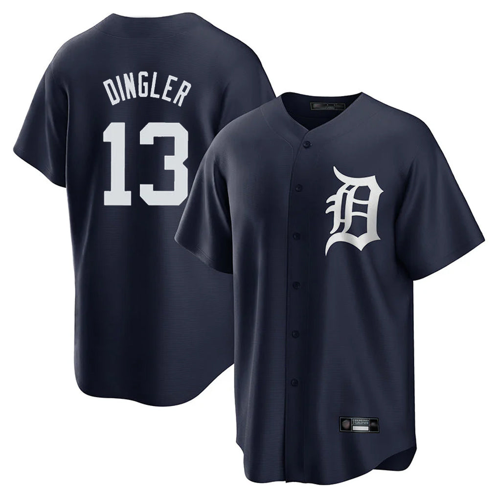 Arlishia D.Tigers #13 Dillon Dingler Player Navy Game Home Stitched Jerseys
