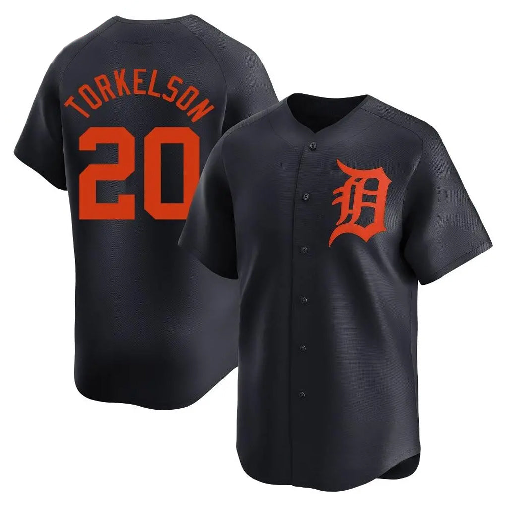 Arlishia D.Tigers #20 Spencer Torkelson Player Navy Home Limited Stitched Jerseys