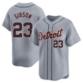 Arlishia D.Tigers #23 Kirk Gibson Player Gray Home Limited Stitched Jerseys