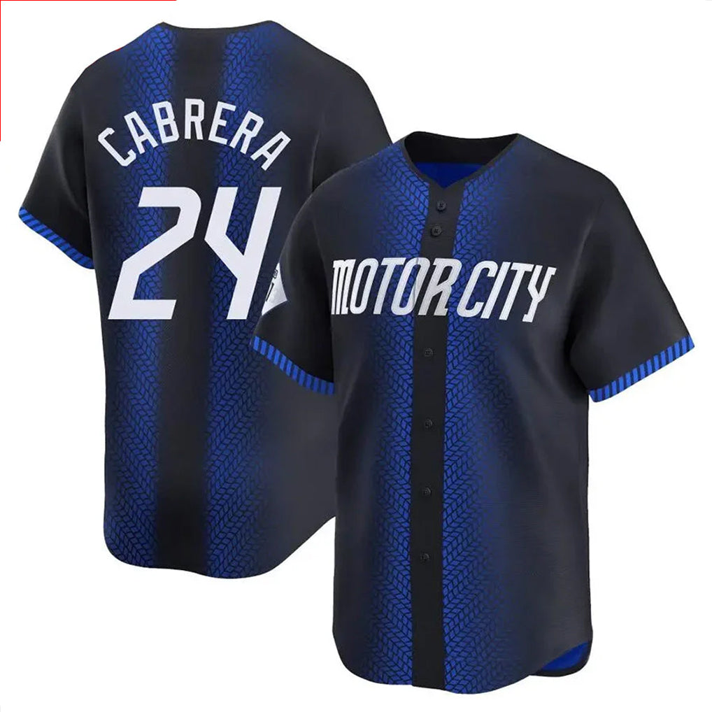 Arlishia D.Tigers #24 Miguel Cabrera Player Navy City Connect Home Limited Stitched Jerseys