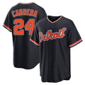 Arlishia D.Tigers #24 Miguel Cabrera Player Navy Home Game Stitched Jerseys