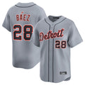 Arlishia D.Tigers #28 Javier B¨¢ez Player Gray Home Limited Stitched Jerseys