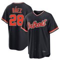 Arlishia D.Tigers #28 Javier B¨¢ez Player Navy Home Game Stitched Jerseys