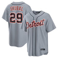 Arlishia D.Tigers #29 Tarik Skubal Player Gray Home Game Stitched Jerseys