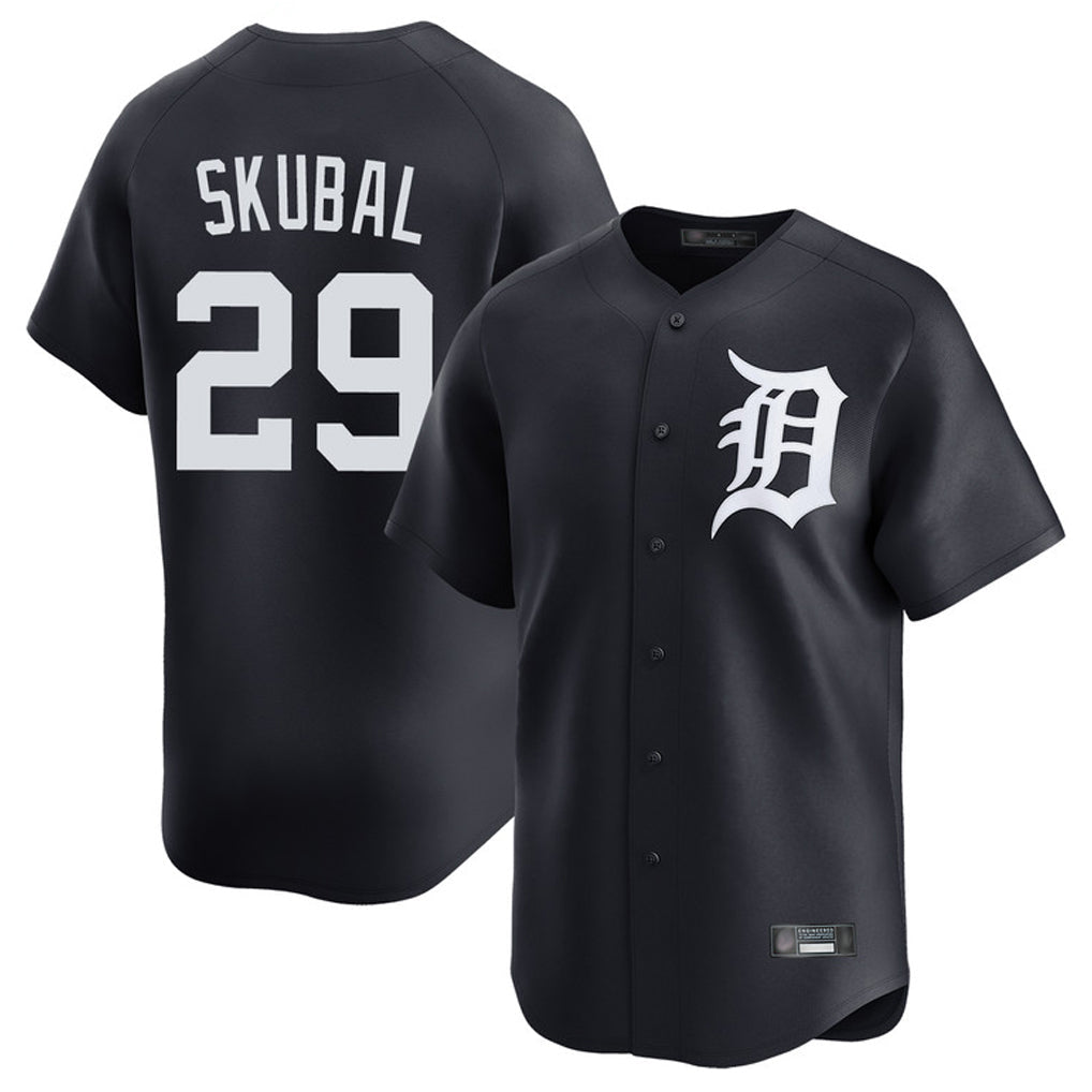 Arlishia D.Tigers #29 Tarik Skubal Player Navy Home Limited Game Stitched Jerseys