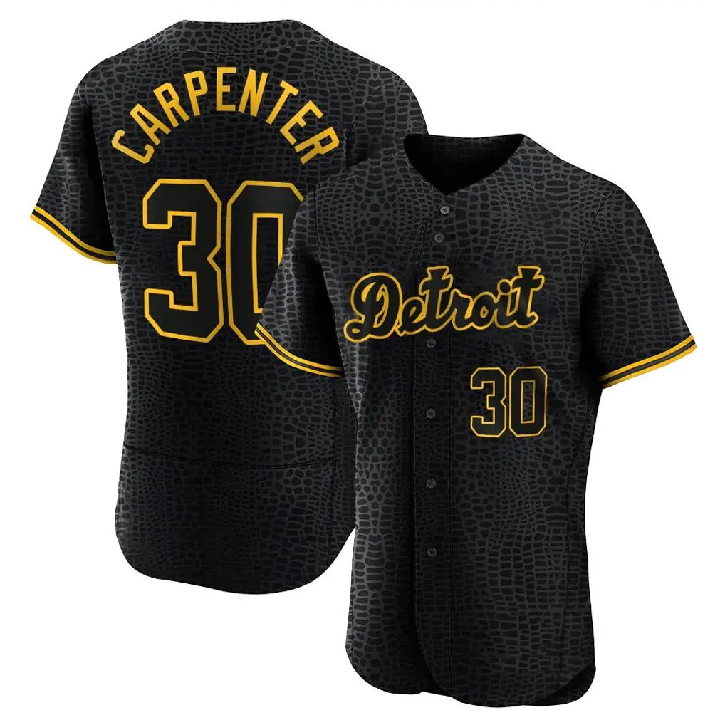 Arlishia D.Tigers #30 Kerry Carpenter Player Black Snake Skin City Limited Elite Home Stitched Jerseys