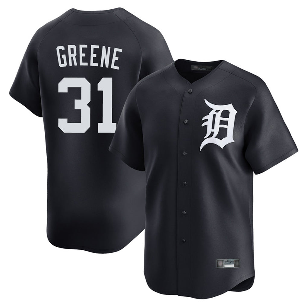 Arlishia D.Tigers #31 Riley Greene Player Navy Home Limited Game Stitched Jerseys