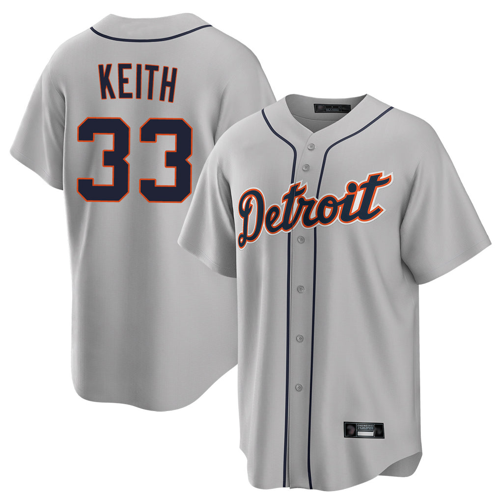 Arlishia D.Tigers #33 Colt Keith Player Gray Home Limited Stitched Jerseys