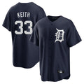 Arlishia D.Tigers #33 Colt Keith Player Navy Game Home Stitched Jerseys