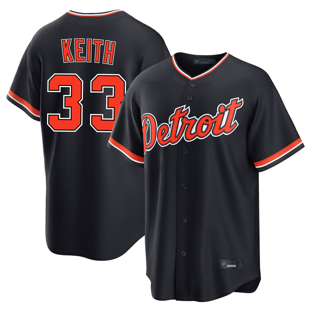 Arlishia D.Tigers #33 Colt Keith Player Navy Home Game Stitched Jerseys