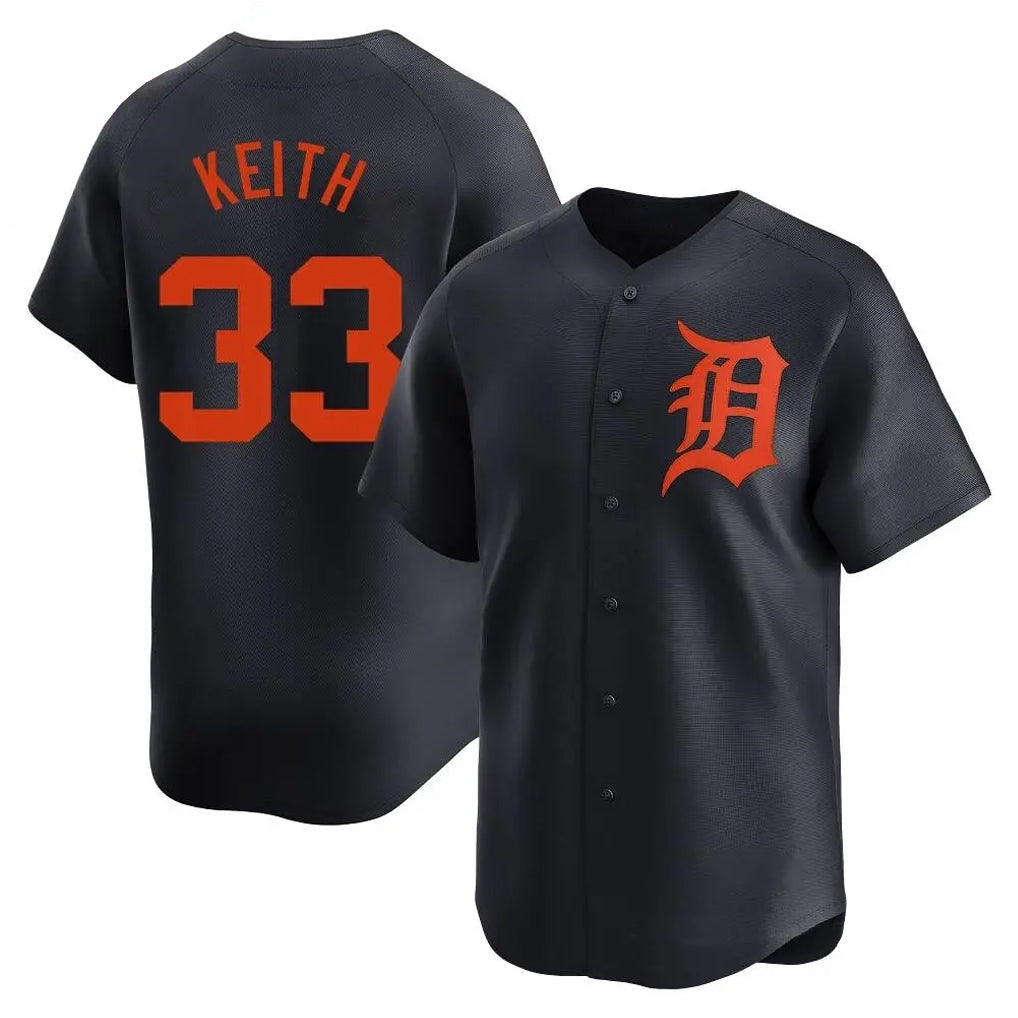 Arlishia D.Tigers #33 Colt Keith Player Navy Home Limited Stitched Jerseys