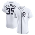 Arlishia D.Tigers #35 Justin Verlander Player White Limited Elite Home Stitched Jerseys