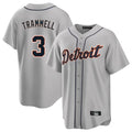 Arlishia D.Tigers #3 Alan Trammell Player Gray Home Game Stitched Jerseys