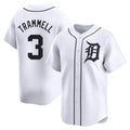 Arlishia D.Tigers #3 Alan Trammell Player White Home Limited Stitched Jerseys