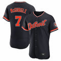 Arlishia D.Tigers #7 Kevin McGonigle Player Navy Limited Elite Home Game Stitched Jerseys