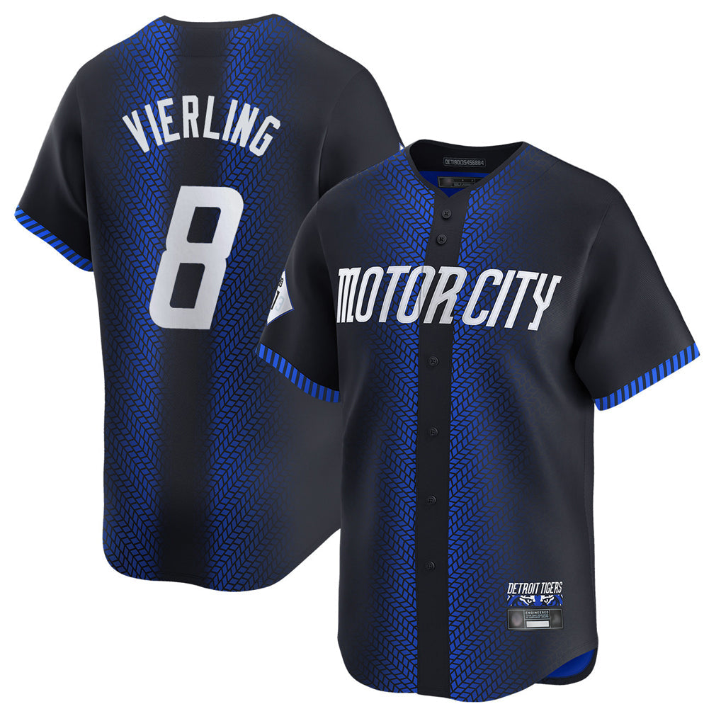 Arlishia D.Tigers #8 Matt Vierling Player Navy City Connect Home Limited Stitched Jerseys