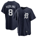 Arlishia D.Tigers #8 Matt Vierling Player Navy Game Home Stitched Jerseys