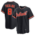 Arlishia D.Tigers #8 Matt Vierling Player Navy Home Game Stitched Jerseys
