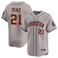 Arlishia H.Astros #21 Yainer Diaz Player Gray Home Limited Stitched Jerseys