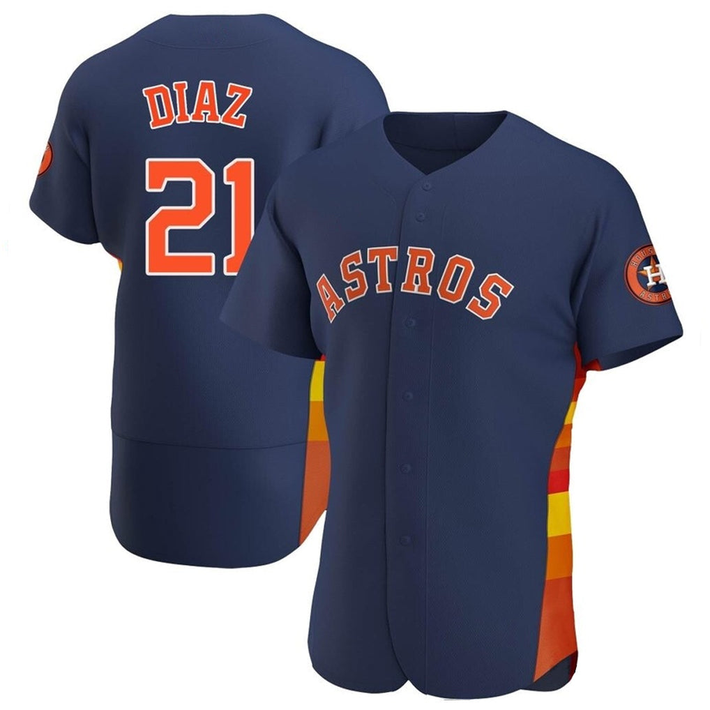 Arlishia H.Astros #21 Yainer Diaz Player Navy Home Limited Elite Stitched Jerseys