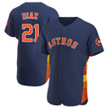 Arlishia H.Astros #21 Yainer Diaz Player Navy Home Limited Elite Stitched Jerseys