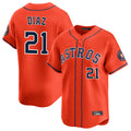 Arlishia H.Astros #21 Yainer Diaz Player Orange Home Limited Stitched Jerseys