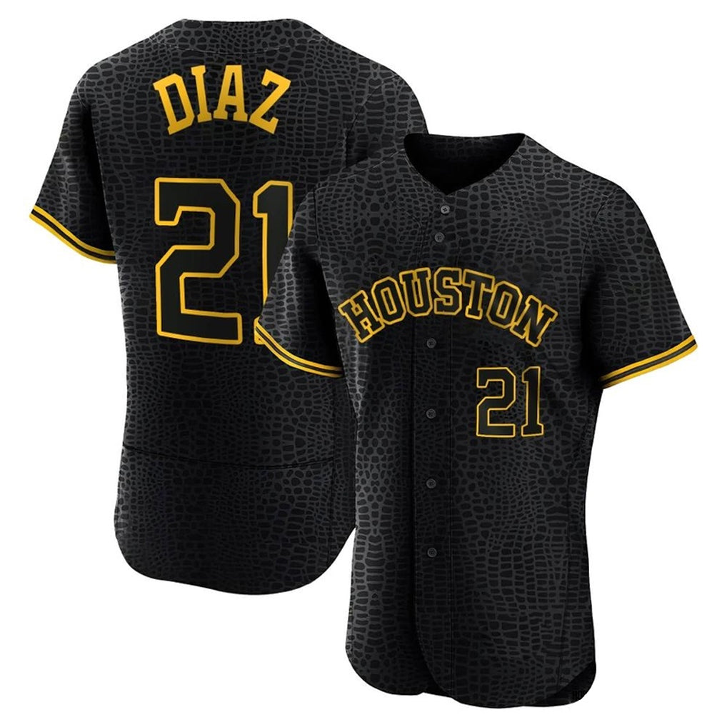 Arlishia H.Astros #21 Yainer Diaz Player Snake Skin City Limited Elite Home Stitched Jerseys
