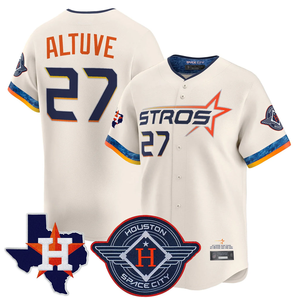 Arlishia H.Astros #27 Jose Altuve Player Cream City Connect Texas Patch Vapor Premier Limited Home Stitched Jerseys