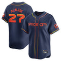 Arlishia H.Astros #27 Jose Altuve Player Navy City Connect Limited Home Stitched Jerseys