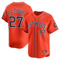 Arlishia H.Astros #27 Jose Altuve Player Orange Home Limited Stitched Jerseys