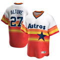 Arlishia H.Astros #27 Jose Altuve Player Rainbow Cooperstown Collection T-shirt Stitched Jerseys