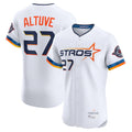 Arlishia H.Astros #27 Jose Altuve Player White City Connect Limited Elite Home Stitched Jerseys