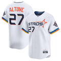 Arlishia H.Astros #27 Jose Altuve Player White City Connect Limited Home Stitched Jerseys