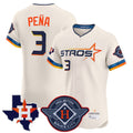 Arlishia H.Astros #3 Jeremy Pe?a Player Cream City Connect Texas Patch Vapor Premier Limited Elite Home Stitched Jerseys