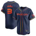 Arlishia H.Astros #3 Jeremy Pe?a Player Navy City Connect Home Limited Stitched Jerseys