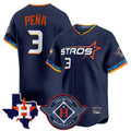 Arlishia H.Astros #3 Jeremy Pe?a Player Navy City Connect Texas Patch Vapor Premier Limited Home Stitched Jerseys