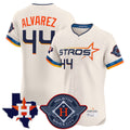 Arlishia H.Astros #44 Yordan Alvarez Player Cream City Connect Texas Patch Vapor Premier Limited Elite Home Stitched Jerseys