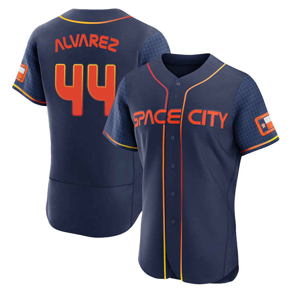 Arlishia H.Astros #44 Yordan Alvarez Player Navy City Connect Limited Elite Home Stitched Jerseys