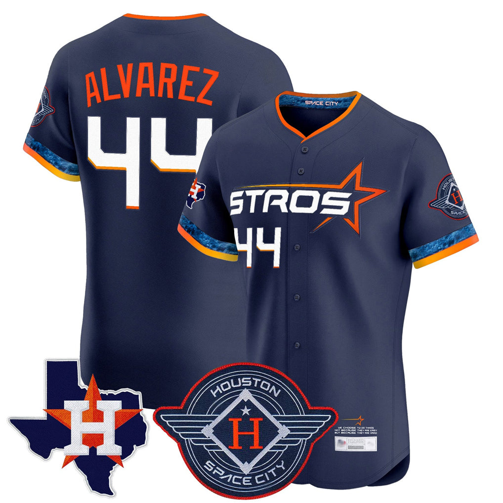 Arlishia H.Astros #44 Yordan Alvarez Player Navy City Connect Texas Patch Vapor Premier Limited Elite Home Stitched Jerseys