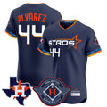 Arlishia H.Astros #44 Yordan Alvarez Player Navy City Connect Texas Patch Vapor Premier Limited Elite Home Stitched Jerseys