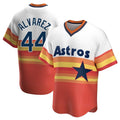 Arlishia H.Astros #44 Yordan Alvarez Player Rainbow Cooperstown Collection T-shirt Stitched Jerseys
