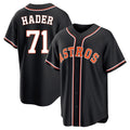 Arlishia H.Astros #71 Josh Hader Player Black Fashion Out Home Game Stitched Jerseys