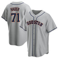 Arlishia H.Astros #71 Josh Hader Player Gray Home Game Stitched Jerseys
