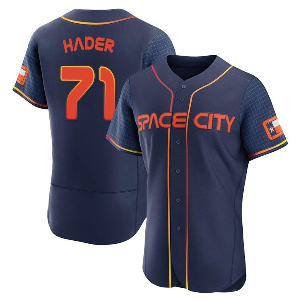 Arlishia H.Astros #71 Josh Hader Player Navy City Connect Limited Elite Home Stitched Jerseys