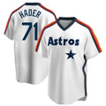 Arlishia H.Astros #71 Josh Hader Player White Cooperstown Collection T-shirt Stitched Jerseys