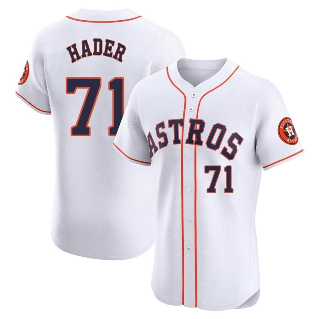 Arlishia H.Astros #71 Josh Hader Player White Limited Elite Home Stitched Jerseys