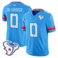 Arlishia H.Texans #0 Azeez Al-Shaair Player Blue 2026 Rivalries Vapor Limited Home Game Stitched jerseys